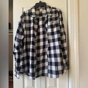 Black and White Checkered Men's Shirt